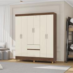 Guarda-roupa Casal Panama 6 Portas Design Inteligente