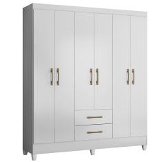 Guarda Roupa 6 Portas Panamá Branco 953440 Moval