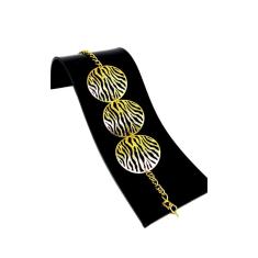 Pulseira Folheada a Ouro 18k Modelo Bracelete Indonésia