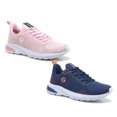 Tênis Feminino Academia Esportivo Amortecedor Gel Kit 2-Feminino