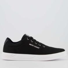 Tênis West Coast WC 122 Venice Preto e Branco-Masculino