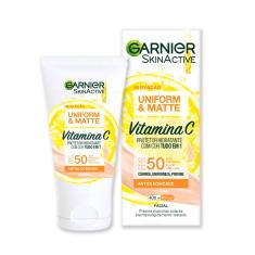 Protetor Solar Hidratante Facial Garnier Uniform & Matte Vitamina C FPS 50 Cor Clara 40g 40g