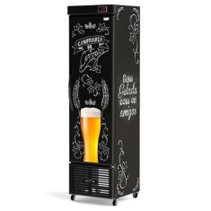 Cervejeira Refrigerada Slim Vertical Lousa Bar Crv-250/B Conservex