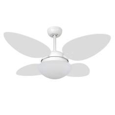 Ventilador De Teto Volare Braco Fosco Vd42 Pétalo 4 Pás Branco 127V