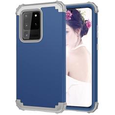 Projetado para Galaxy S20 Ultra 6,9 "Caso, três em um TPU+PC Caso de proteção Silicone Ultra Slim Slim Chefe de Proteção à prova de choque, Proteção de gota de nível militar, capa de telefone protetor