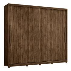 Guarda roupa Casal 2 Portas de correr 8 Gavetas 100% MDF Londres Lanza