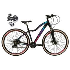 Bicicleta Feminina Aro 29 Ksw Mwza 24v Câmbio Shimano Acera K7 Garfo T