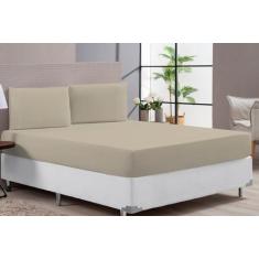 Jogo De Lençol Cama Casal Queen 400 Fios Ponto Palito 100% Poliéster 3