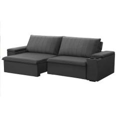 Sofá Retrátil e Reclinável 3 Lugares 225cm Kent Porta Copos no Braço V