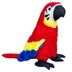 Ave De Pelúcia Arara Cacatua Realista 30cm Pássaro Decoração - Sunn To
