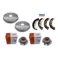 Par Tambor Freio Palio Siena 1.0 1.31.4 1996 a 2012 Traseiro Com Cubo e Sapata Para 2 Rodas