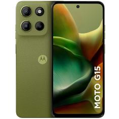 Smartphone Motorola Moto G15 6,7 Polegadas 256GB 4GB RAM 8GB RAM Boost - Verde
