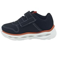 Tênis Molekinho Infantil LED No Solado Diversão a Cada Passo, Preto, 2