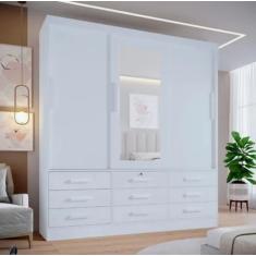 Guarda Roupas Meridian Plus 3Pts 100% MDF DDoro Móveis - D Doro Móveis