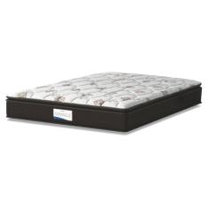 Colchão Casal Molas Ensacadas Granville Pillow Top 138x188x28cm Marrom/Branco Probel