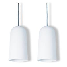 Pendente Copo Max Branco Kit Com 2