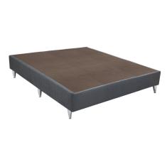 Base Sommier Camurça Casal 138x188x23cm Ortobom Cinza