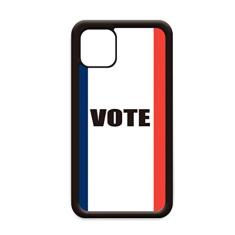Capa com bandeira da França Vote na eleição geral para iPhone 12 Pro Max para Apple Mini Mobile Case Shell