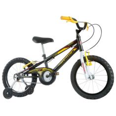 Bicicleta Infantil Aro 16 Track & Bikes Track Boy Preto E Amarelo Com