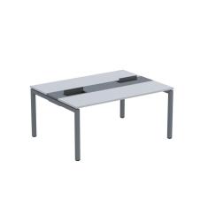 Mesa Plataforma Dupla com Pé de Aço para Coworking 160x120 Pdc16/12/2p Cinza/Grafito