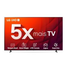 Smart TV 65" 4K LG UHD ThinQ AI 65UR8750PSA HDR Bluetooth Alexa Google Assistente Airplay2 3 HDMI