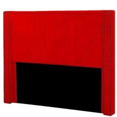 Cabeceira Casal Queen Estofada Para Cama Box Toronto Veludo Cor Vermelho