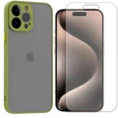 Capa Translucida Compatível Com iPhone 15 Pro Max + Pelicula Hidrogel 