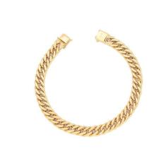 Pulseira de ouro 18k Grumet 19cm - Elegancy Joias, 5,6gr