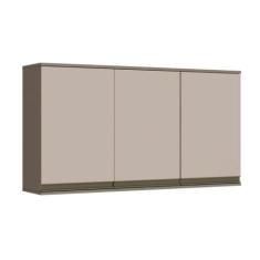 Armário Aéreo Cozinha Modulado Connect c/ 3 Portas Duna/Cristal - Henn