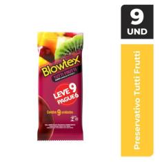 Preservativo Blowtex Tutti Frutti Leve 9 Pague 6 unidades
