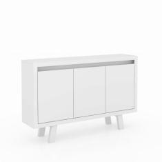 Balcão 3 Portas MDP e MDF Tecno Mobilli ME4120 - tecnomobili, Branco