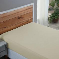 Lençol com Elástico Queen 200 Fios 100% Algodão Roupa de Cama Box Avul