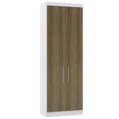 Guarda Roupa Modulado 79cm 2 Portas Alpes Luciane Móveis Branco Pf Com