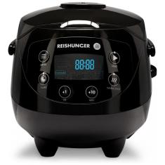 Panela de Arroz Elétrica 840mL, com Controle de Temperatura, 110v, REISHUNGER, Preto