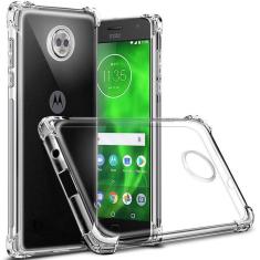 Capa Silicone Anti Impacto Moto G6 E G6 Plus  - Transparente