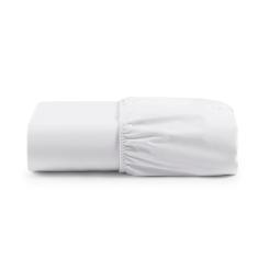 Lençol de Baixo Casal Queen Avulso Com Elástico Primor Percal 400 Fios - Branco