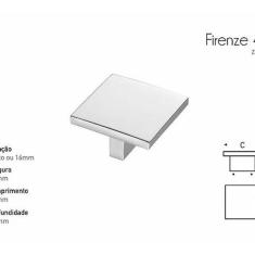 Puxador Firenze 40X40 Mm Escovado
