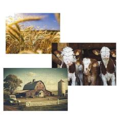 Kit 3 Quebra-Cabeças Cognitivos Vida No Campo De 90 Peças