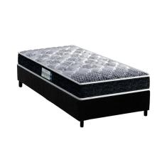 Cama Box Solteiro: Colchão Ortopédico Probel D33/EP Anatômico  Advanced Tech1500 + Base CRC Suede Black(88x188)