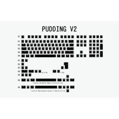 teclado mecânico pudim V2 doubleshot keycap  backlit