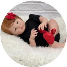 Boneca Bebe Reborn Menina Corpo Siliconado Banho + Enxoval