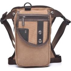 Bolsa de perna para exterior, pacote de coxa, pacote de cintura de nylon vintage, bolsa de perna masculina casual, equipamento de pochete, bolsa de coxa, tronco, quadril ou bumbum, bolsa de