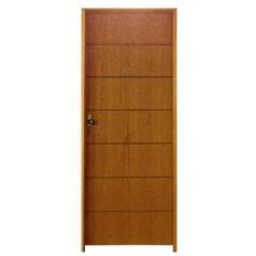 Porta de Madeira Semi-Oca Belíssima 2 Rodam Padrão Imbuia - Lado Direi