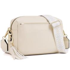 Bolsa tiracolo Roulens com zíper triplo pequena para mulheres