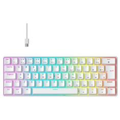 Teclado Mecânico Gamer Hyrax Thunder HCK61, RGB, Switch Red, 100% anti