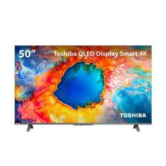 Smart TV QLED 50" 4K Toshiba 50C450NS Google TV 3 HDMI 2 USB Wi-Fi - TB034MOUT [Remanufaturado] TB034MOUT