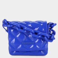 Bolsa Petite Jolie Glitter Dark Feminina, Azul, Único