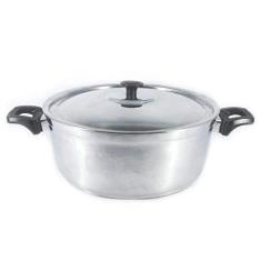 Caçarola Panela Alça Baquelite Alumínio Fundido Polido 22cm