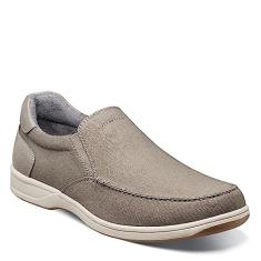 Florsheim Moc masculino de lona Lakeside, Cinza, 38