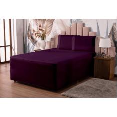 Jogo de lençol luva casal padrao malha gel 3 peças - MAYRA ENXOVAIS, R